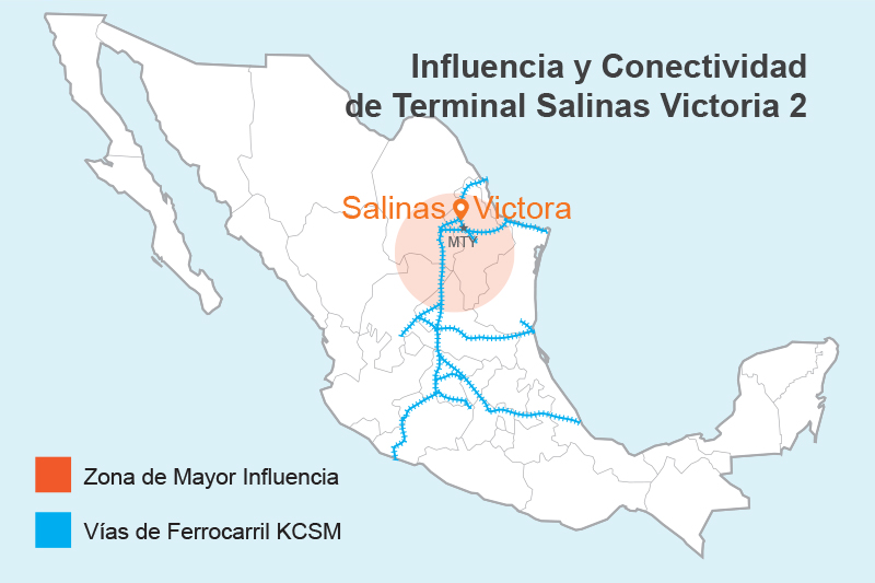 Ubicación Terminal Salinas Victoria 2